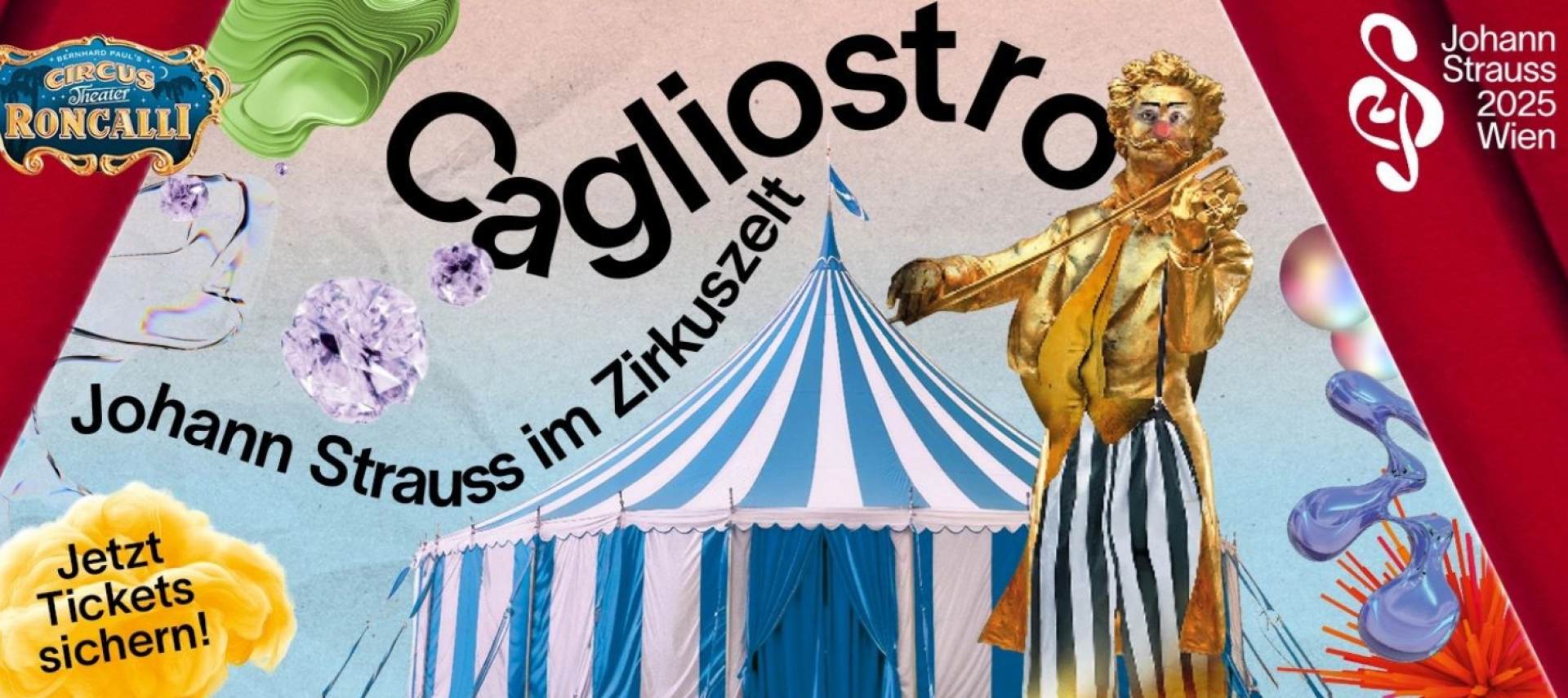 Cagliostro, Johann Strauss sotto il tendone del circo