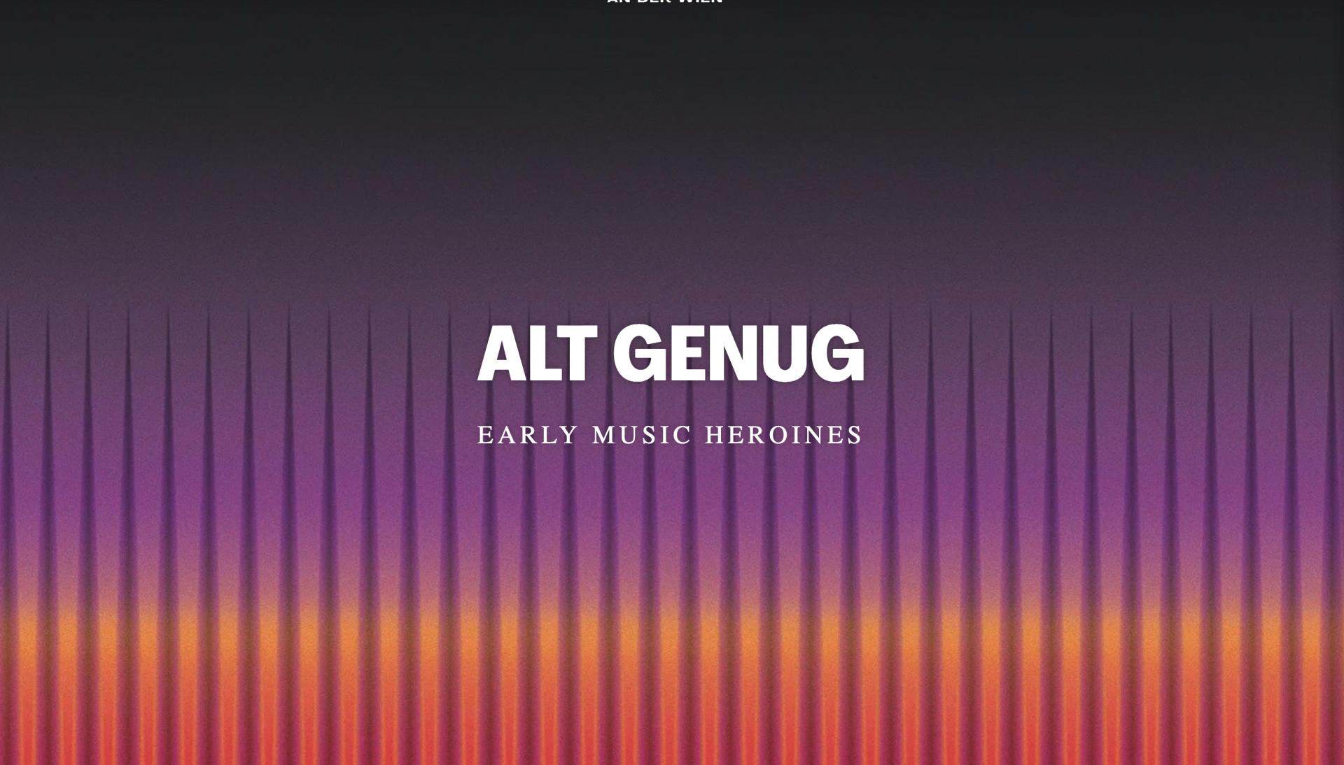 Alt genug