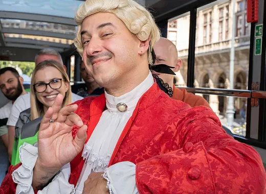 Mozart On Tour, ein Live-Konzert im Wiener Sightseeing-Bus